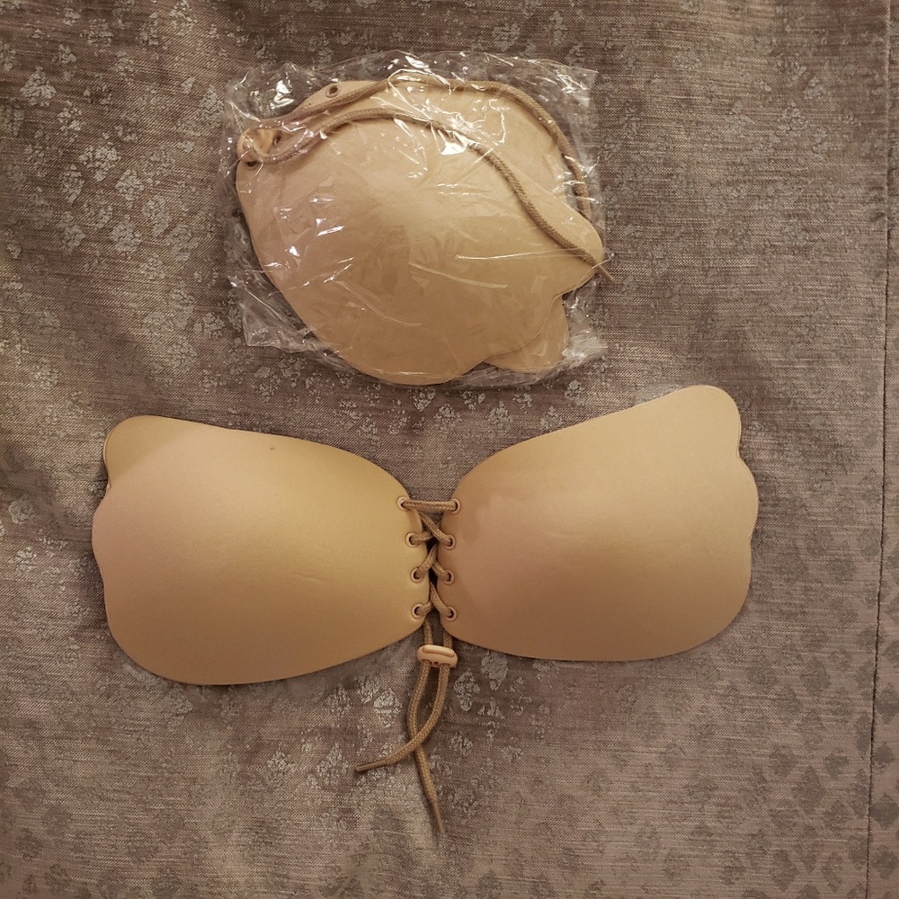 NWT Two nude colored adhesive backless bras